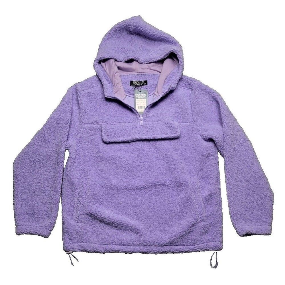 Ringspun Hoodie Womens Medium Sweatshirt Pullover Long Sleeve Sweater $80 Retail